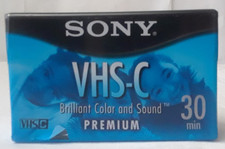Sony Premium VHS-C 30 min SP or 30 Minutes EP Camcorder Blank Tape NEW