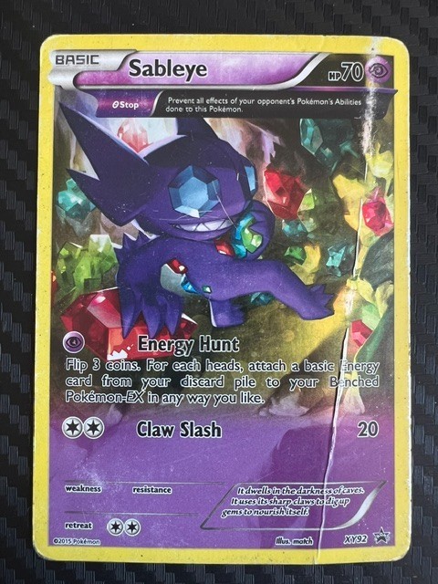 Pokémon TCG Sableye XY Black Star Promos Holo DMG
