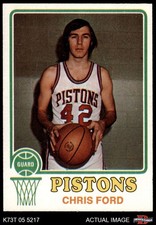 1973 Topps #79 Chris Ford Pistons RC Villanova 8 - NM/MT