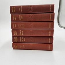 ZANE GREY Set Of 5 VINTAGE Hardcover Books 1940
