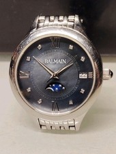 Montre Balmain Moonphase 2 Date Jour Nuit Swiss Made Très Bon Etat 