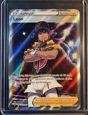 Leon - 182/185 - Ultra Rare Full Art - SWSH Vivid Voltage Pokémon TCG - LP