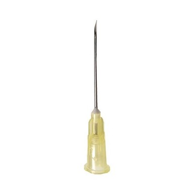 Exel 26417 Hypo need-les 20 Gauge 1'' Regular Bevel Yellow 100/Pk