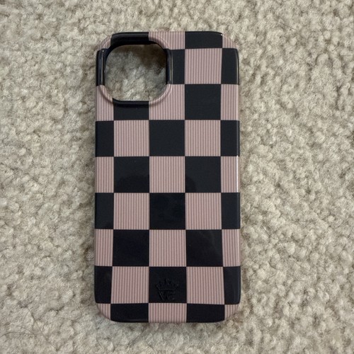 Velvet Caviar iPhone 15 Mocha Check Case