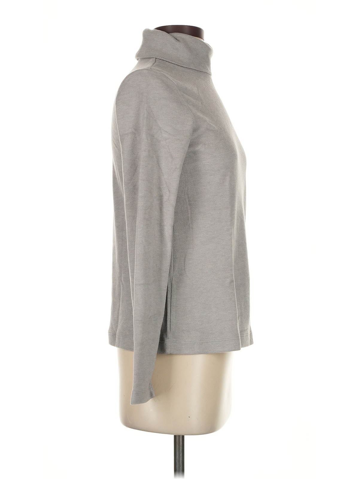 Uniqlo Women Gray Turtleneck Sweater S thumbnail 3