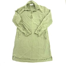 Bella Dahl Sage Green Tencel Lyocell Shirt Dress B6643-654-303 Womens Small