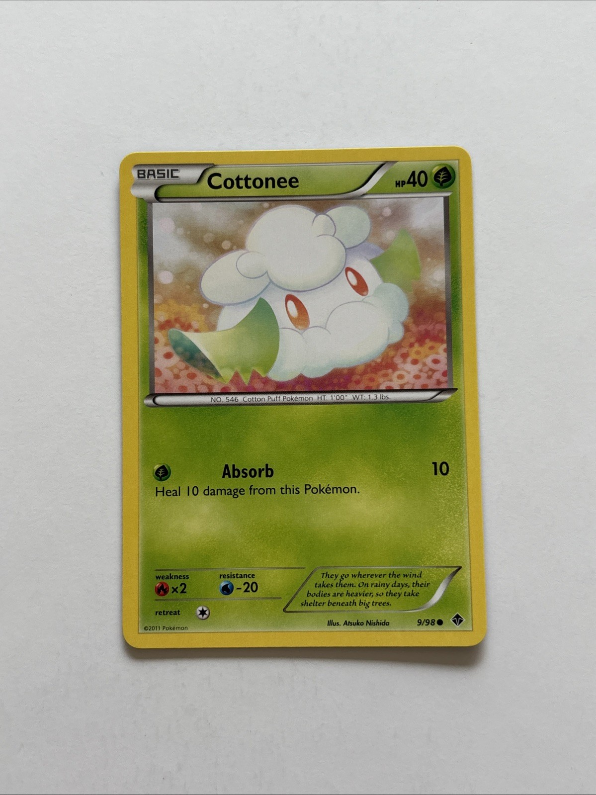 Cottonee 9/98 BW Emerging Powers Pokemon NM Black & White