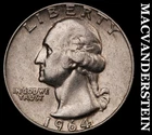 1964-D Silver Washington Quarter-Scarce Better Date No Reserve #i2670