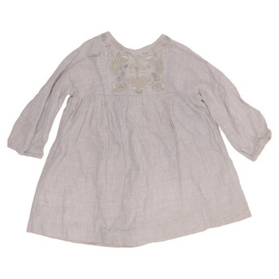 Bonpoint, Kleid, Größe: 86, Beige, Baumwolle, Sonstiges, Mädchen #cfv