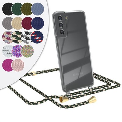 EAZY CASE für Samsung Galaxy S21 FE 5G Hülle Band Handykette Silikon transparent