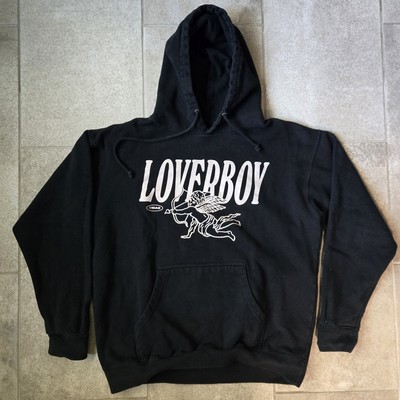 Loverboy Black Hoodie Pullover Sz Large Music Drake