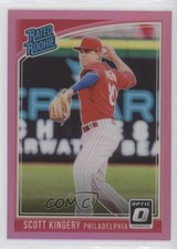 2018 Panini Donruss Optic Rated Rookie Pink Prizm Scott Kingery #46 iy3