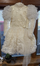 VTG First Communion Dress with Veil Girl's Size 6 L K  