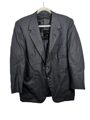 Oxxford x Maus & Hoffman Men's 100% Wool Knit Unlined 2-Button Blazer Gray   41R
