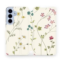 HandyhüLle Mit Klappe FüR Galaxy S25 Fe Mobiwear Case Flip Cover Etui Feldblumen