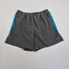 NIKE Shorts XL Grigio Uomo Elastico Vita Logo Sportivo