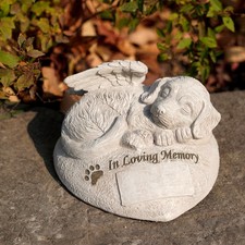 DIY Pet Memorial Stone - Personalized Outdoor Garden Memorial Gift for Loss o...