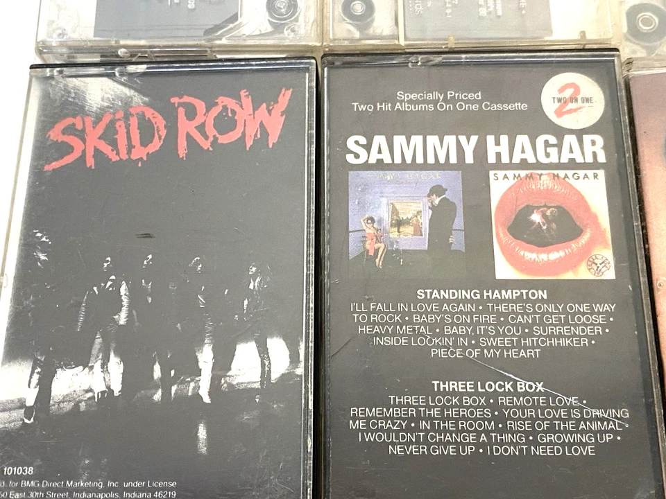 Lot of 12 Cassette Tape 80's Hard ROCK METAL Poison DEF Leppard JUDAS PRIEST + Foto 2 de 4