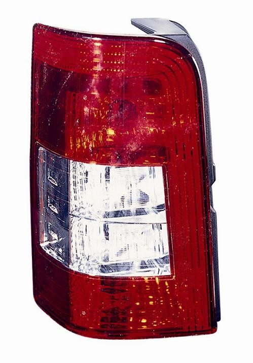 Feu arrière gauche blanc-rouge pour Peugeot Partner Berlingo phase 2 de 2002 à 2008