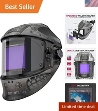 Welding Helmet with Top Optical Clarity & 4 Arc Sensors - Adjustable Fit