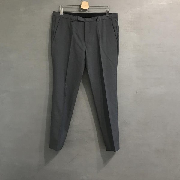 Men Hugo Boss Trousers Grey Wool L