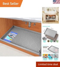 34 x 22 Under Sink Mat Waterproof, Silicone M...