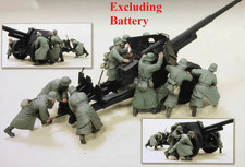 1/35 WWII German Artillery Crew Resin Figure Set No Gun Included Model Kit