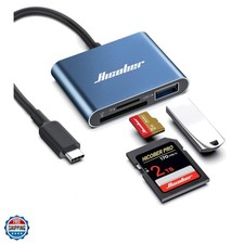 USB C to SD Card Reader, Micro SD Memory Card Reader, Type C to SD Card Reade...