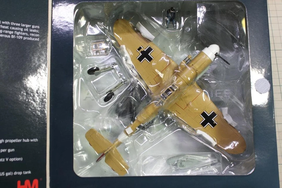 Modello Hobby Master 1/48 pressofuso Messerschmitt Bf109F-4 Trop Star of Africa - Immagine 3 di 4
