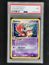 PSA 9 Slowking Holo Unseen Forces 14/115 Pokemon Very Low Pop Vintage 2005 Swirl