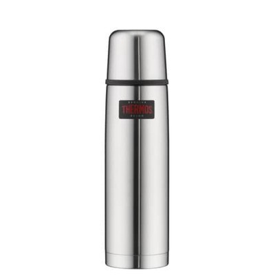 1-12x THERMOS Isolierflasche Light & Compact, silber, 0,75 Liter BIS 25% RABATT