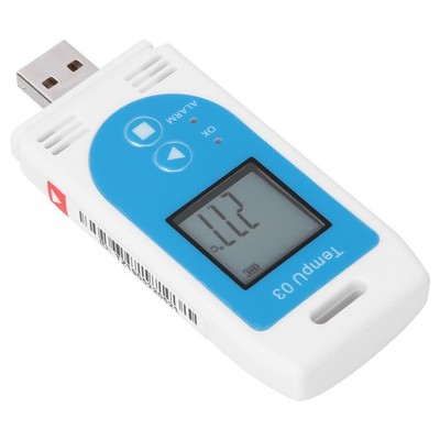 1x USB Temperature And Humidity Data Logger Präzise Mit LCD