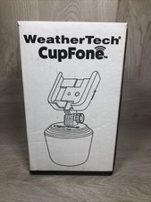 WeatherTech CupFone Universal Adjustable Cup Holder Car Mount - 8ACF1, Black