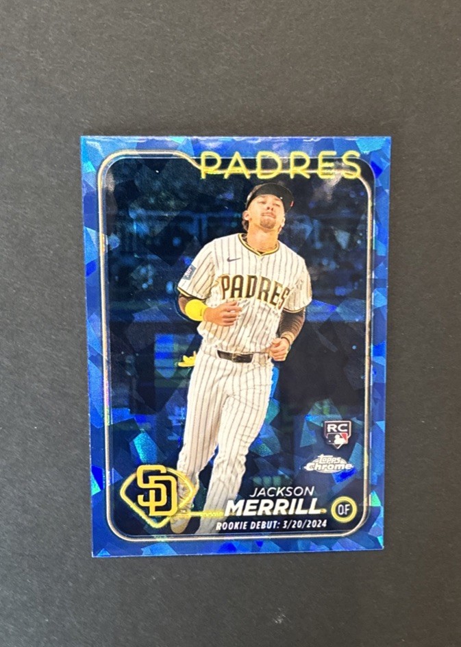 2024 Topps Chrome Update Sapphire Rookie Debut Jackson Merrill #USCS169