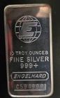 Engelhard 10 Troy Ounce 999+ Fine Silver Bar C594999