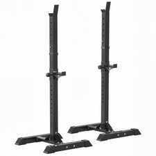 HOMCOM Power Rack Supporto Pesi Barra Bilanciere Squat Stand Spotter, per Allenamento a Casa