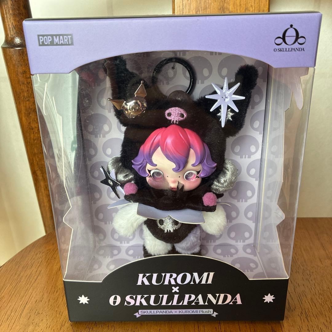 POP MART SKULLPANDA x My Melody & Kuromi Plush Pendant Figure 2pcs