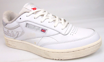 NEW! Reebok Club C 85 Casual Classic Sneakers Men's Size 9.0 M White Leather