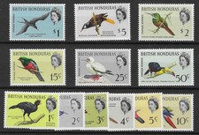 British Honduras 1962 Birds SG202-213 MNH Cat£95