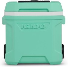 Igloo 16 QT. Laguna Roller Ice Chest Cooler with Wheels - MINT