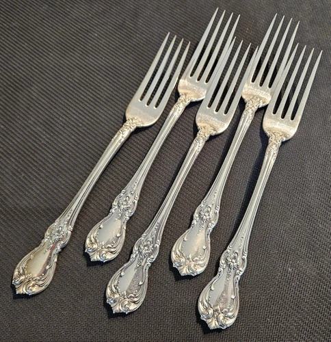 Lot 5 Sterling Silver .925 Towle Dinner Forks Old Master 303 Grams