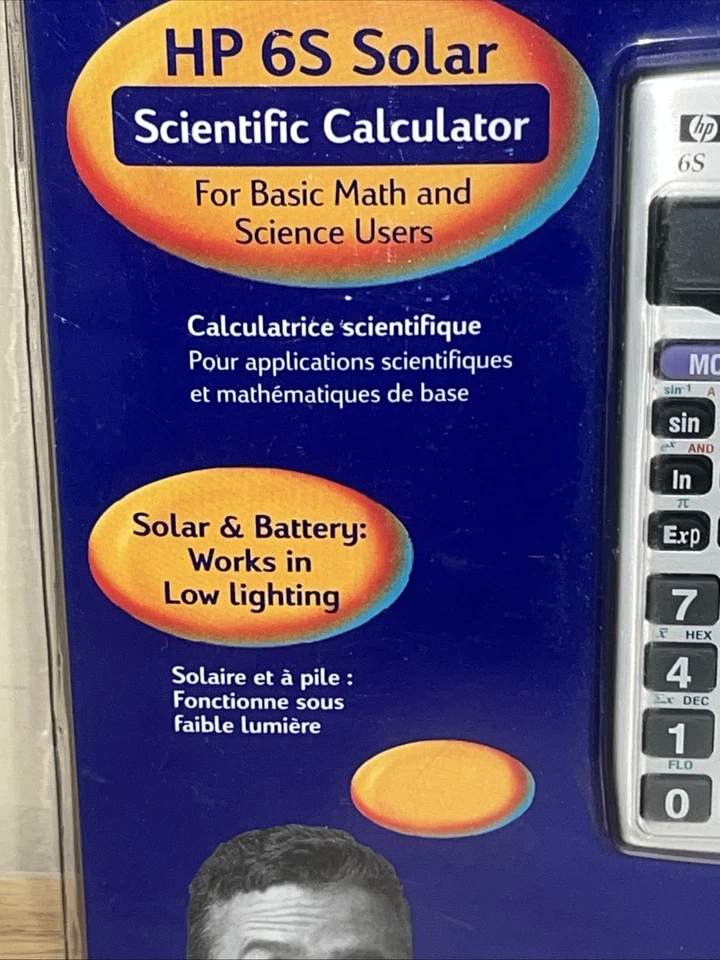 Hewlett Packard HP 6S Solar Scientific Calculator - New SEALED - Image 3 of 4