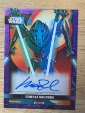 Topps Star Wars Finest Autograph General Grievous Matthew Wood FA-AWO Card /75