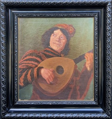 Großes Ölportrait Gemälde im Stil Niederländischer Altmeister 17. Jahrhundert nach Frans Hals