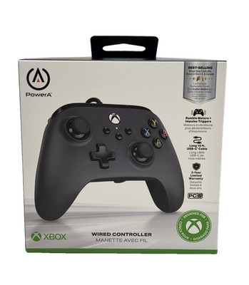 PowerA Gaming Wired Controller Black Xbox One Series X|S Windows 10/11 - NEW