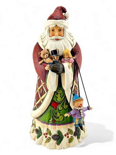 RARE Jim Shore Santa Claus Carrying Toys "Tidings From Toyland" Christmas Figure - Picture 2 of 6