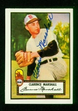 186, Clarence Marshall, Original Signed/Autograph, Card, NY Yankees, "1946-49"