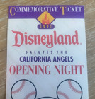 2 Disneyland California Angles 1991 Opening Night Commemorative Baseball Tickets — photo 4