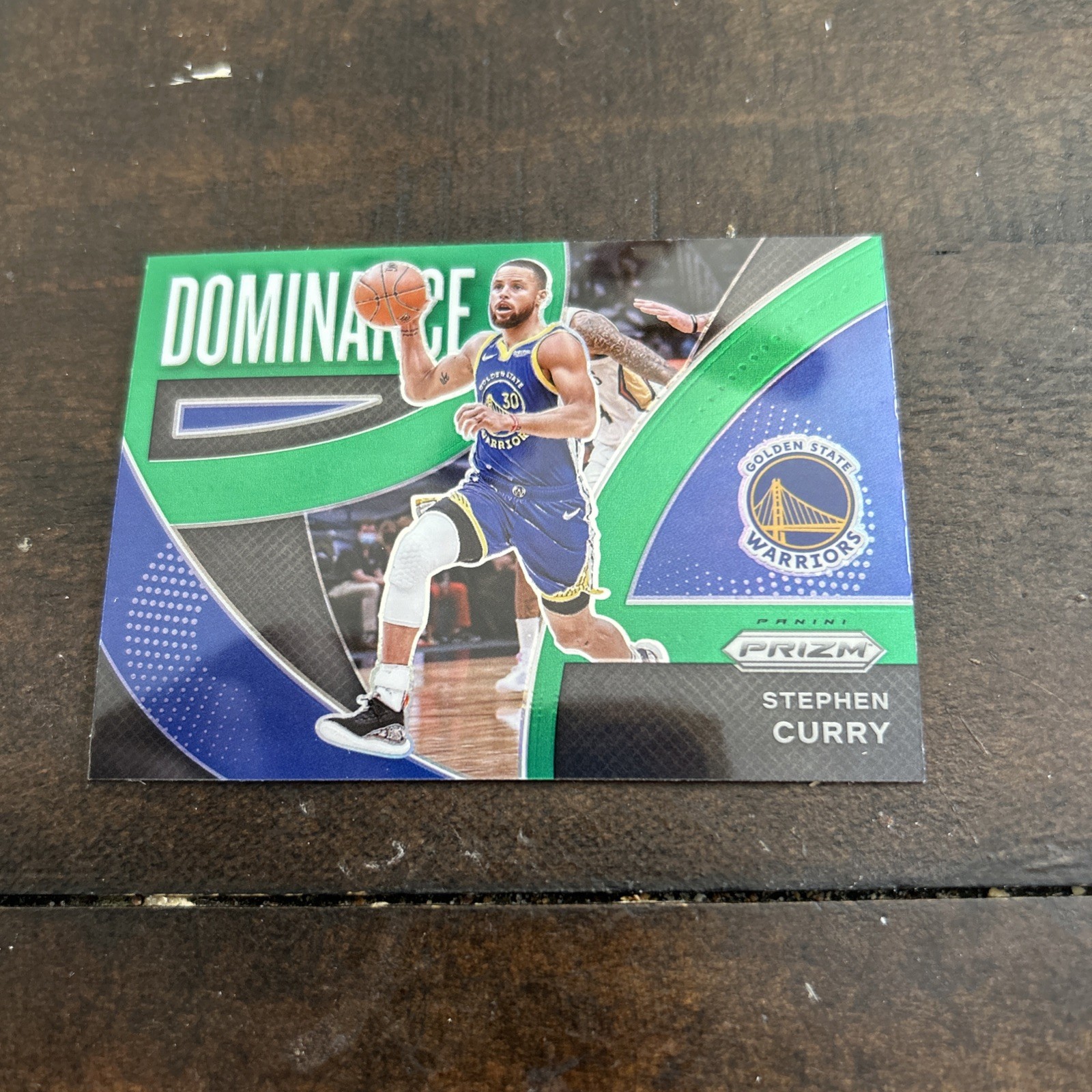 2021-22 Panini Prizm - Dominance Green Prizm #14 Stephen Curry