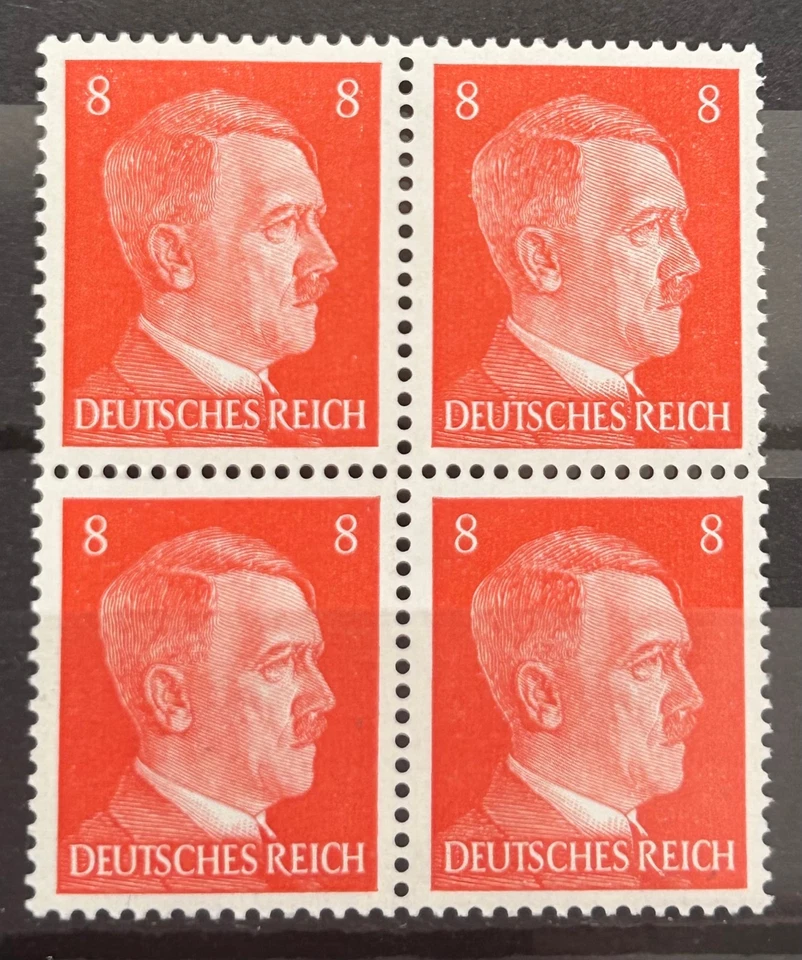 German stamps block 1941 Mi:DR786 - Officials A Hitler 8 pf MNH /BL41 - Image 1 of 1